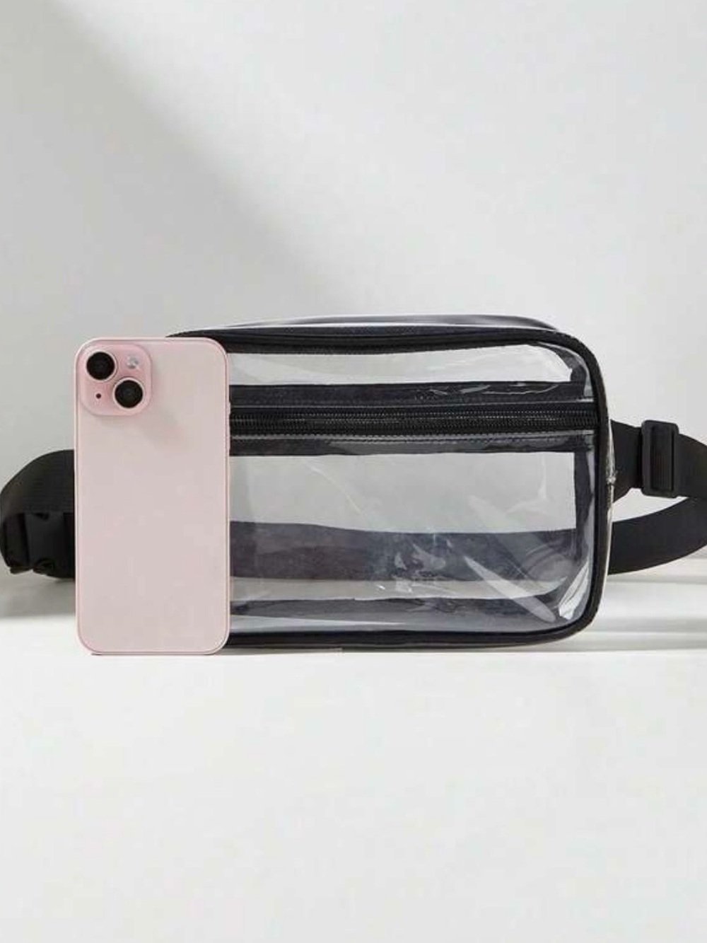 Target Clear PVC Waist Pack with Black Trim